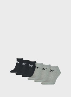 PUMA Pack Of 6 Elements Sneaker Socks Black 