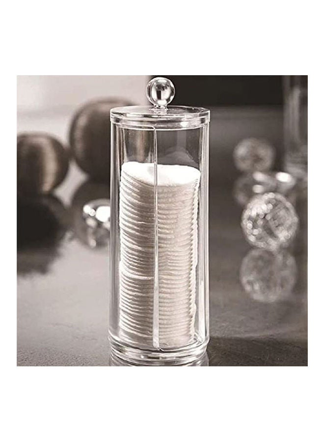 Generic Cotton Bandage Container Acrylic 2 Layer Clear  - Image 1