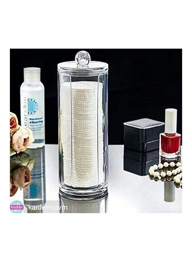 Generic Cotton Bandage Container Acrylic 2 Layer Clear  - Image 3