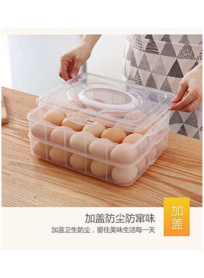 Egg Storage Box 2-Door 24 Pack Eggs Multicolor - Image 2