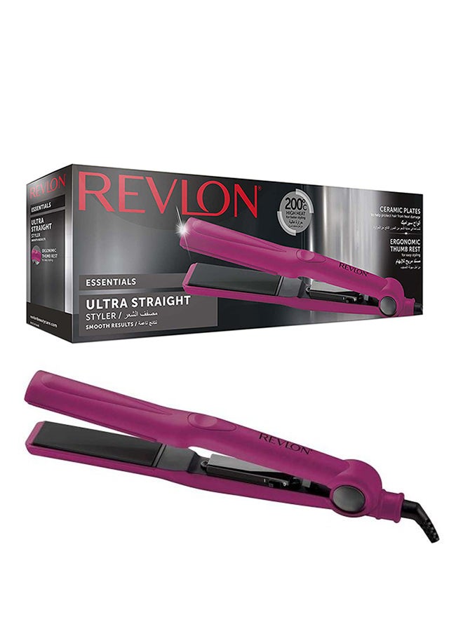 Revlon - Essentials Hair Straightener Pink - Image 1