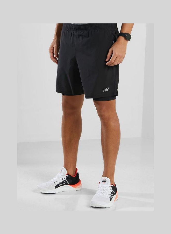 New Balance - 7" Core Run Shorts Black - Image 1