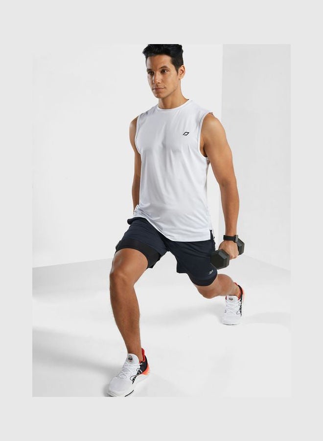 New Balance - 7" Core Run Shorts Navy - Image 1