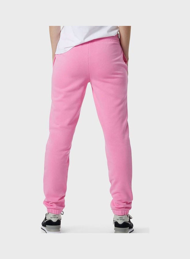 New Balance Essential Celebrate Fleece Sweatpants Pink - Image 2