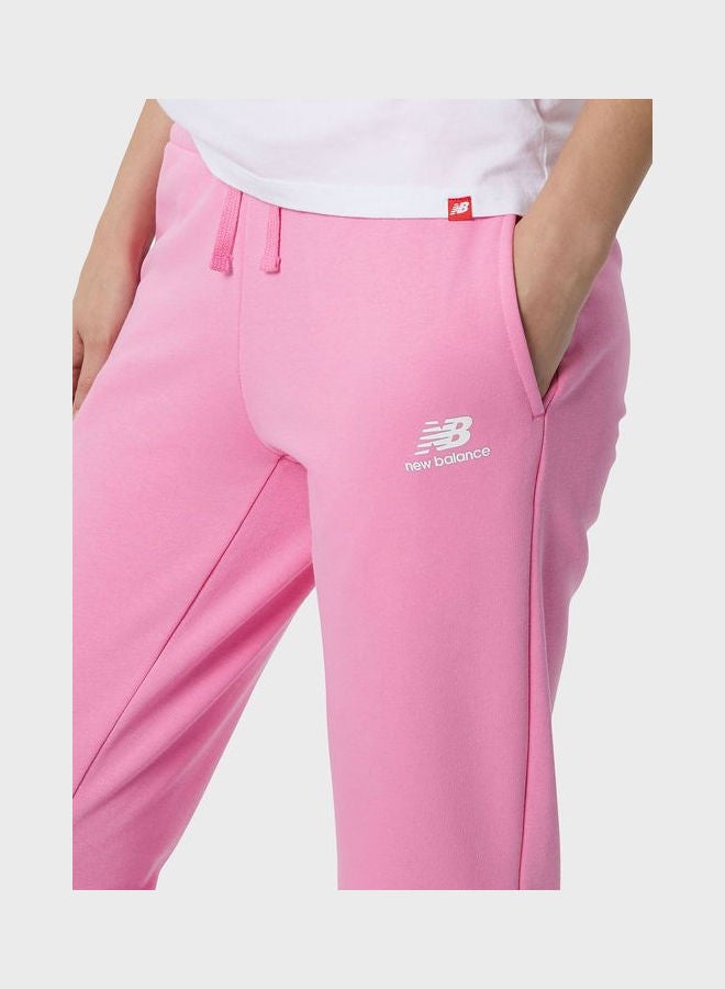 New Balance Essential Celebrate Fleece Sweatpants Pink - Image 3