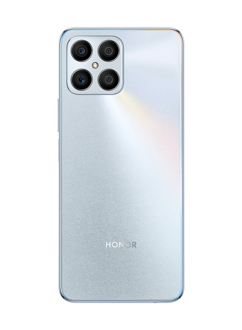 Honor - X8 Dual SIM Titanium Silver 6GB RAM 128GB 4G - Middle East Version - Image 1