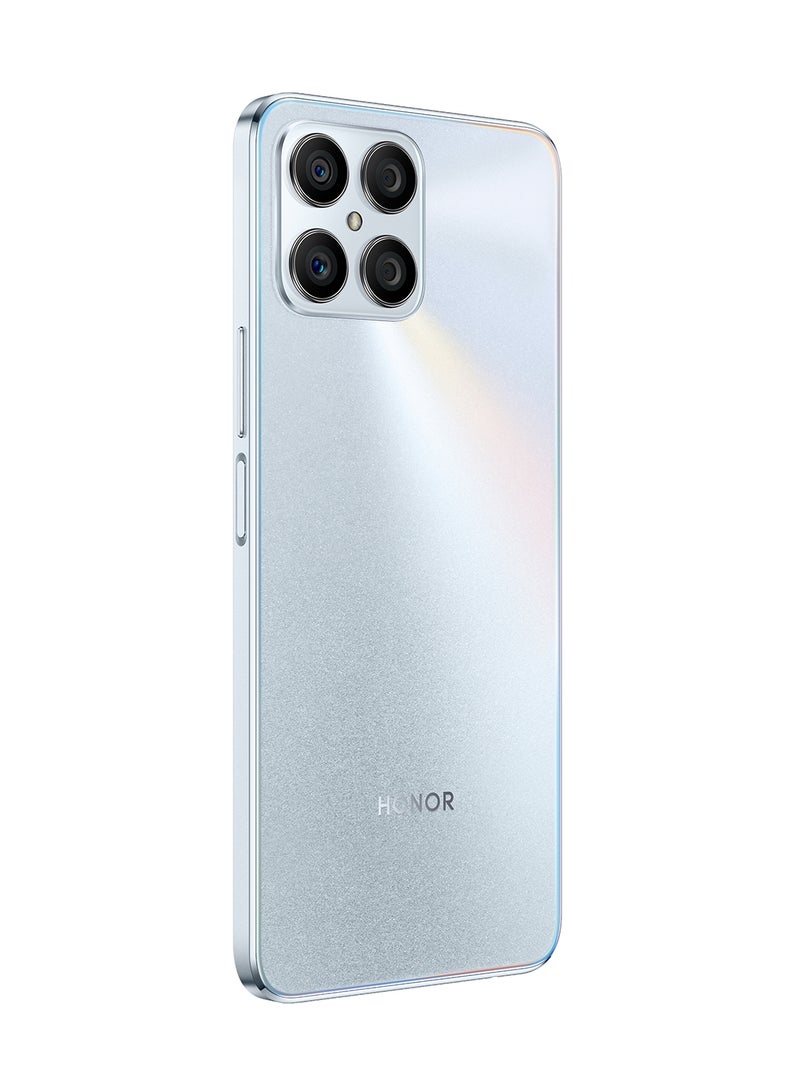 Honor - X8 Dual SIM Titanium Silver 6GB RAM 128GB 4G - Middle East Version - Image 1