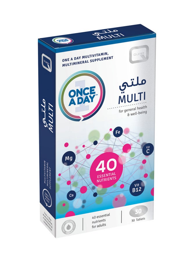 Quest Multivitamin - For General Health & Well-Being - 30 Tablets  - Image 1