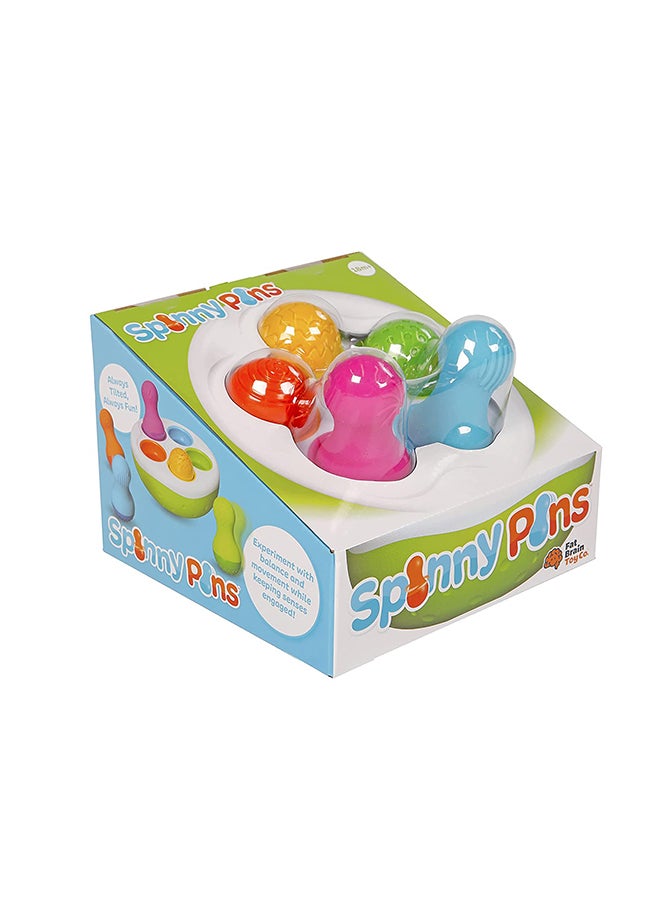 Fat Brain Toys Spinny Pins Baby Toys And Gifts For Babies 30.5x7.5x30.5cm  - Image 1