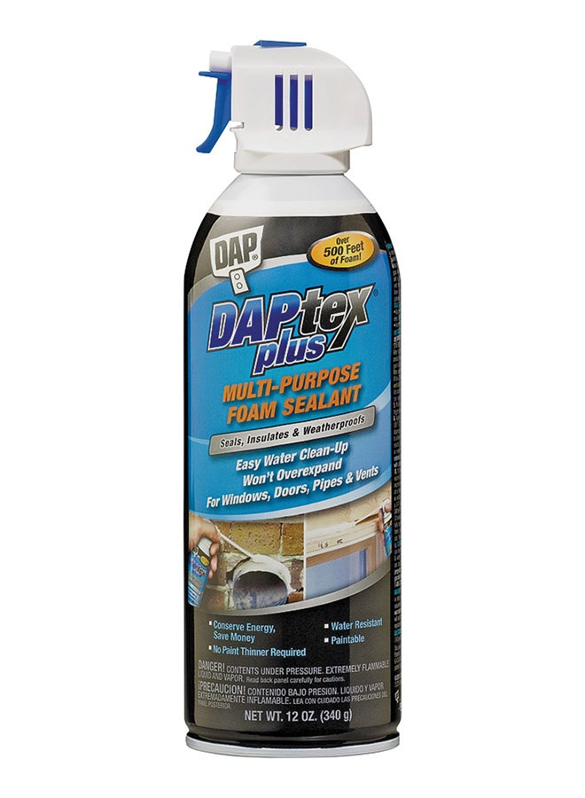 DAP Products DAPtexplus Multipurpose Foam Sealant White 