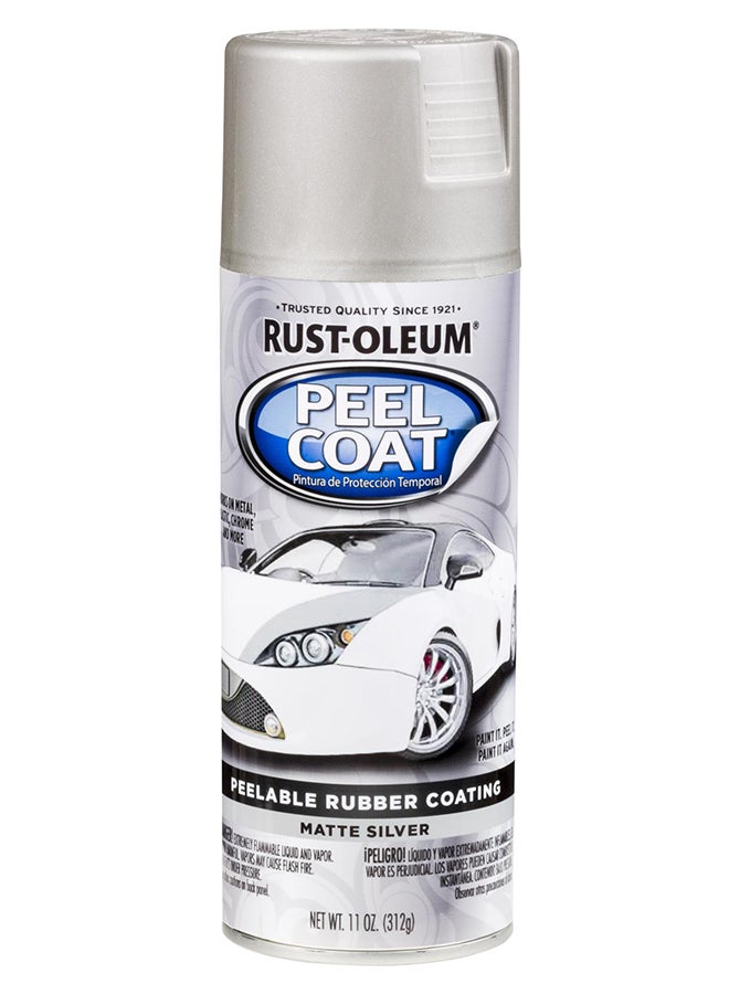 رست أوليوم طلاء غير لامع قابل للتقشير فضي