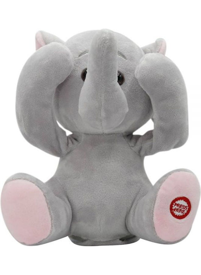 PUGS AT PLAY Peek-A-Boo Stuffed Elephant  - Image 1