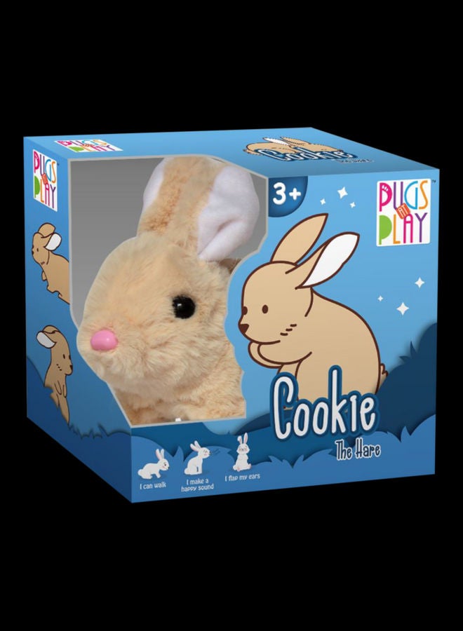 PUGS AT PLAY Cookie Jumping Stuffed Rabbit  - Image 1