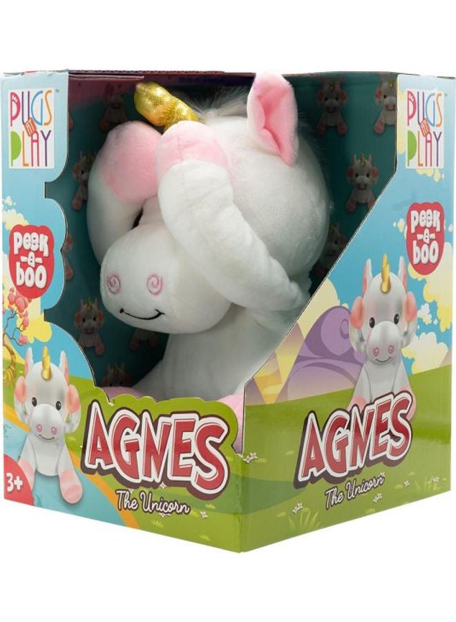 باجز آت بلاي - لعبة يونيكورن محشوة من لعبة Peek-A-Boo Agnes - Image 1