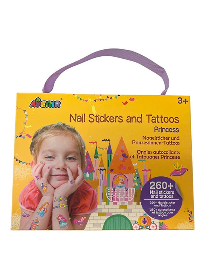 Nail Stickers And Tattoos Princess Set #NULLL#