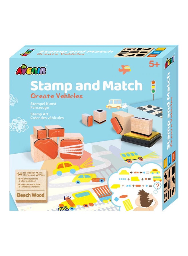 Avenir Stamp And Match Vehicles Set #NULLL# 