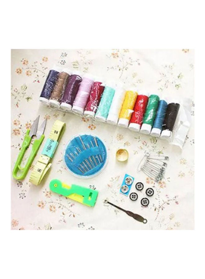 Generic Portable Mini Travel Sewing Box With Needle Threads Sewing Kits Multicolour  - Image 2