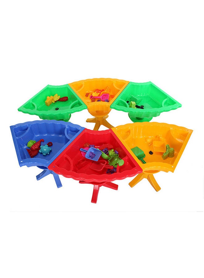 جساي تويز Plastic Playing Sand And Water Table For Children Multicolour 150x150x55cm  - Image 3