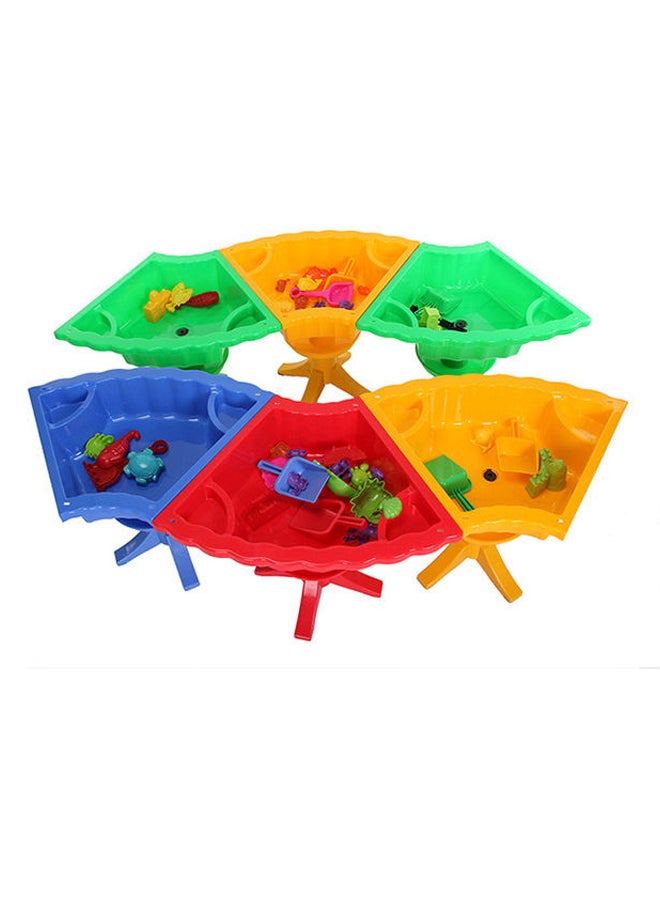 جساي تويز Multifunction Plastic Children Kindergarten Assembled Sand And Water Play Table Multicolour 150x150x55cm  - Image 3