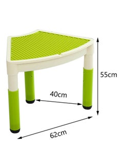 جساي تويز Irregular Table Building Block Toy For Children's School Green  - Image 2