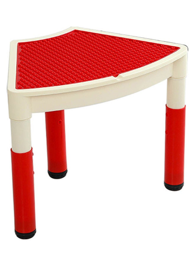 جساي تويز Building Block Toy Irregular Table For Children Red  - Image 1