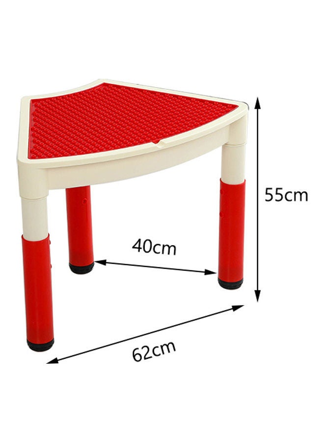 جساي تويز Building Block Toy Irregular Table For Children Red  - Image 2