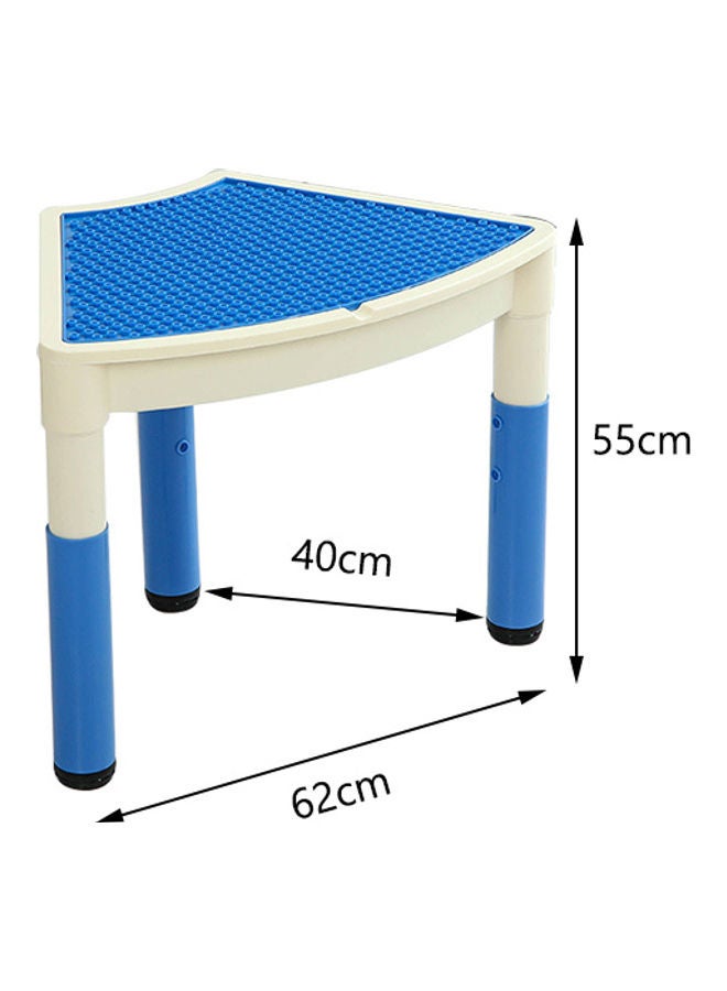 جساي تويز Building Block Toy Irregular Table Children's For Daycare Blue  - Image 2