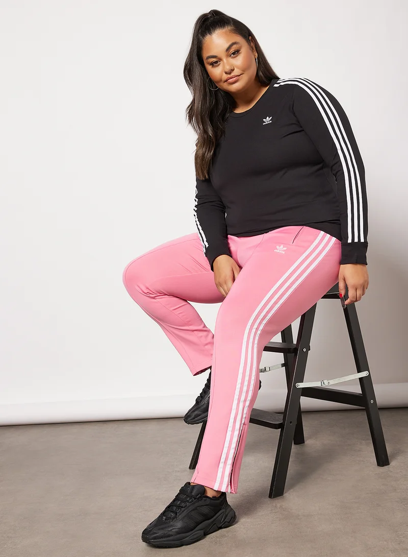 اديداس اوريجينالز Plus Size Primeblue SST Track Pants Pink