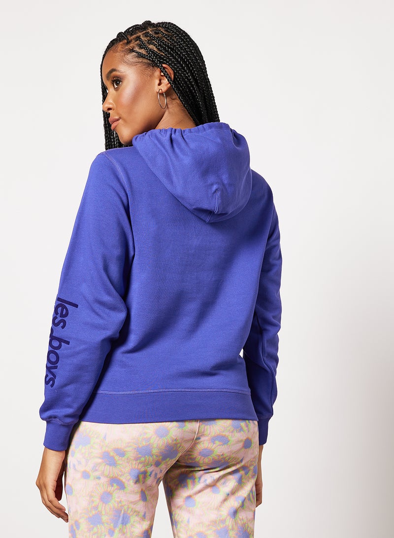 Les Girls Les Boys - Basic Logo Hoodie Blue - Image 1