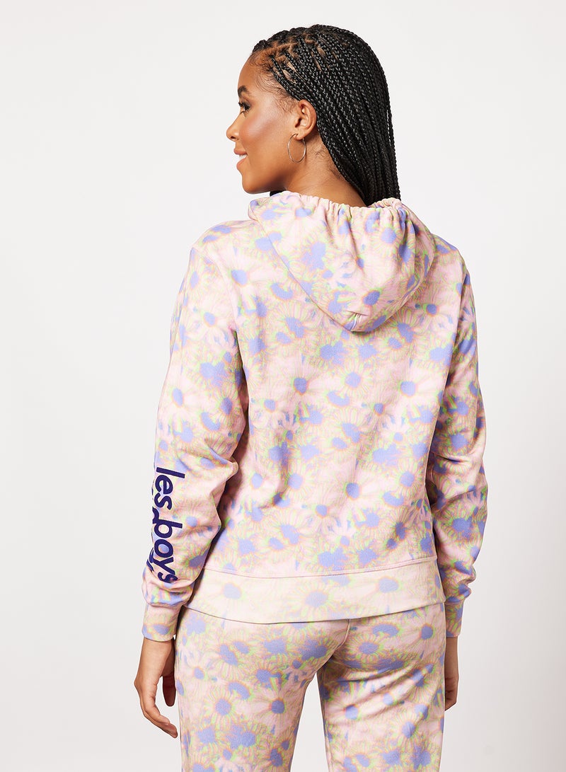 Les Girls Les Boys - Hazy Daisy Hoodie Multicolour - Image 1