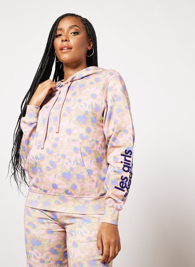Les Girls Les Boys - Hazy Daisy Hoodie Multicolour - Image 1