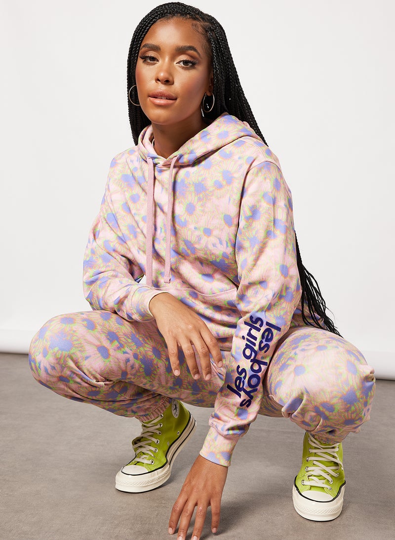 Les Girls Les Boys - Hazy Daisy Hoodie Multicolour - Image 1