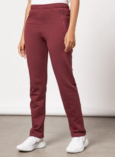 Les Girls Les Boys Straight Leg Sweatpants Maroon
