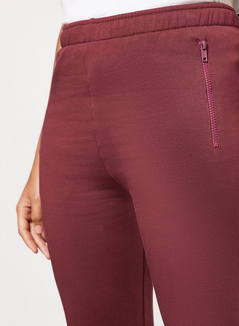 Les Girls Les Boys - Straight Leg Sweatpants Maroon - Image 1