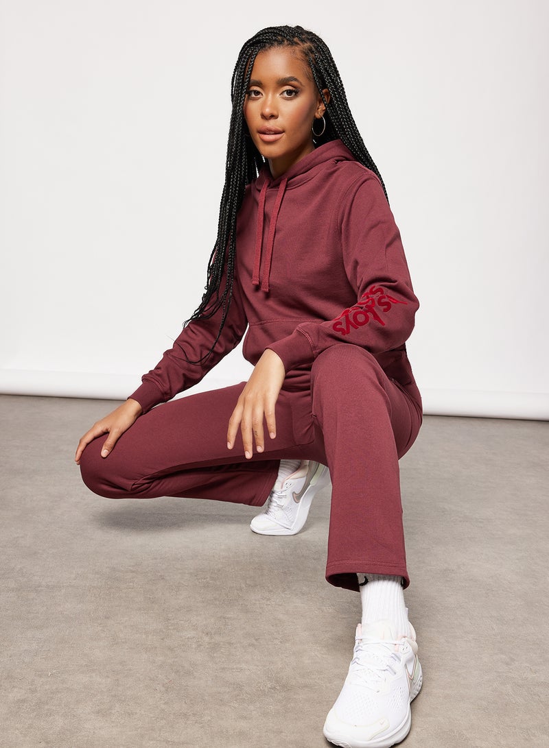 Les Girls Les Boys - Straight Leg Sweatpants Maroon - Image 1