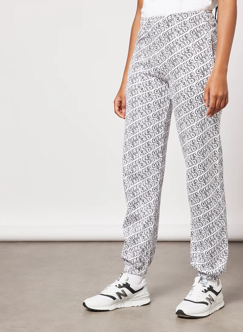 Les Girls Les Boys All-Over Print Joggers