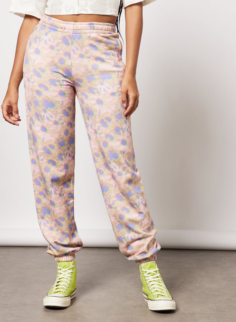 Hazy Daisy Print Joggers Multicolour - v1646301717/N50315146V_1