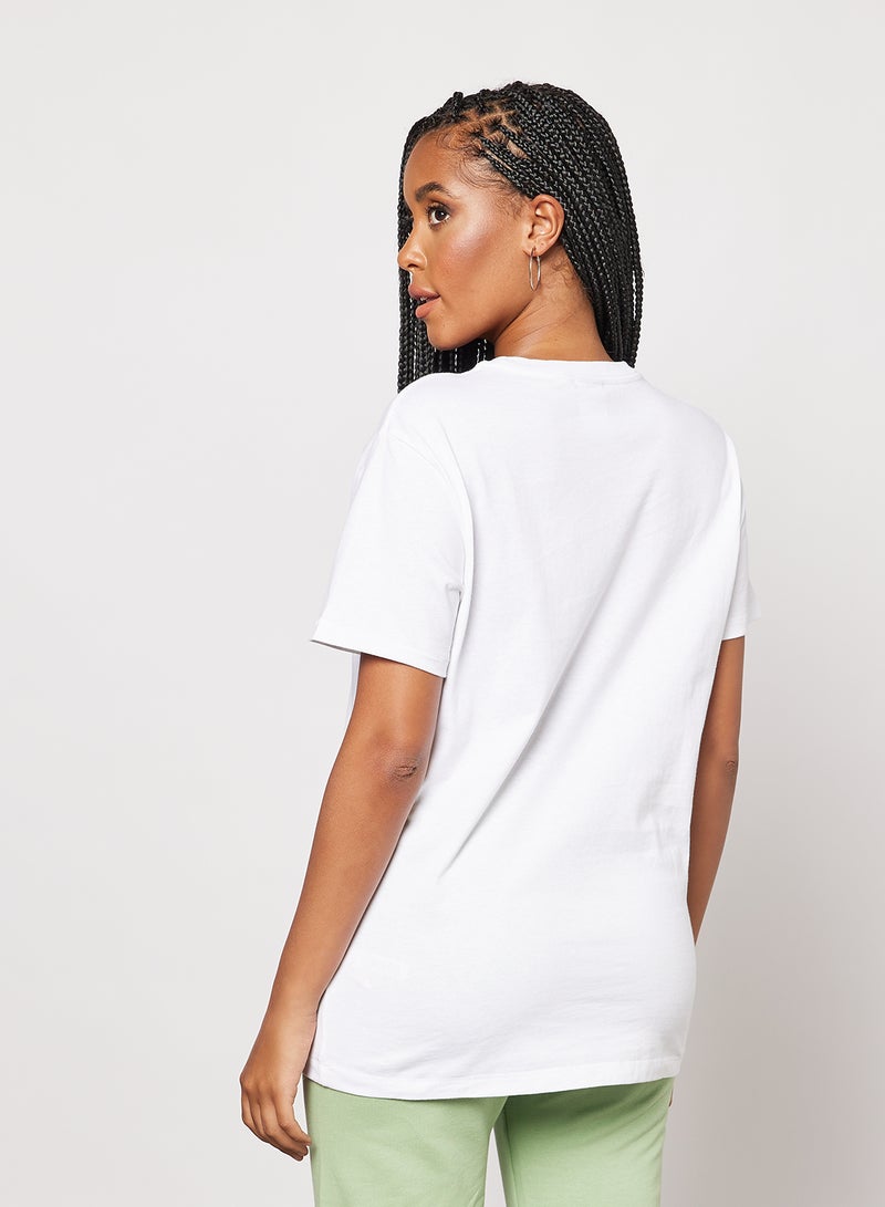 Les Girls Les Boys - Graphic Text Print T-Shirt White - Image 1