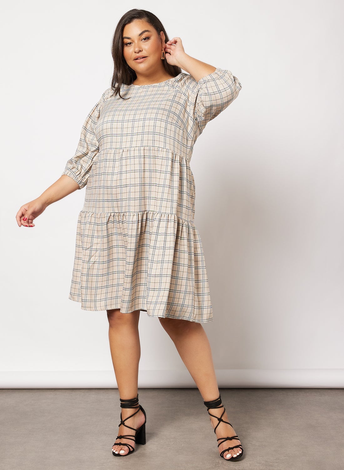 Curve Check Print Dress Beige - https://f.nooncdn.com/p/v1646301746/N44924204V_1.jpg?format=jpg&width=original