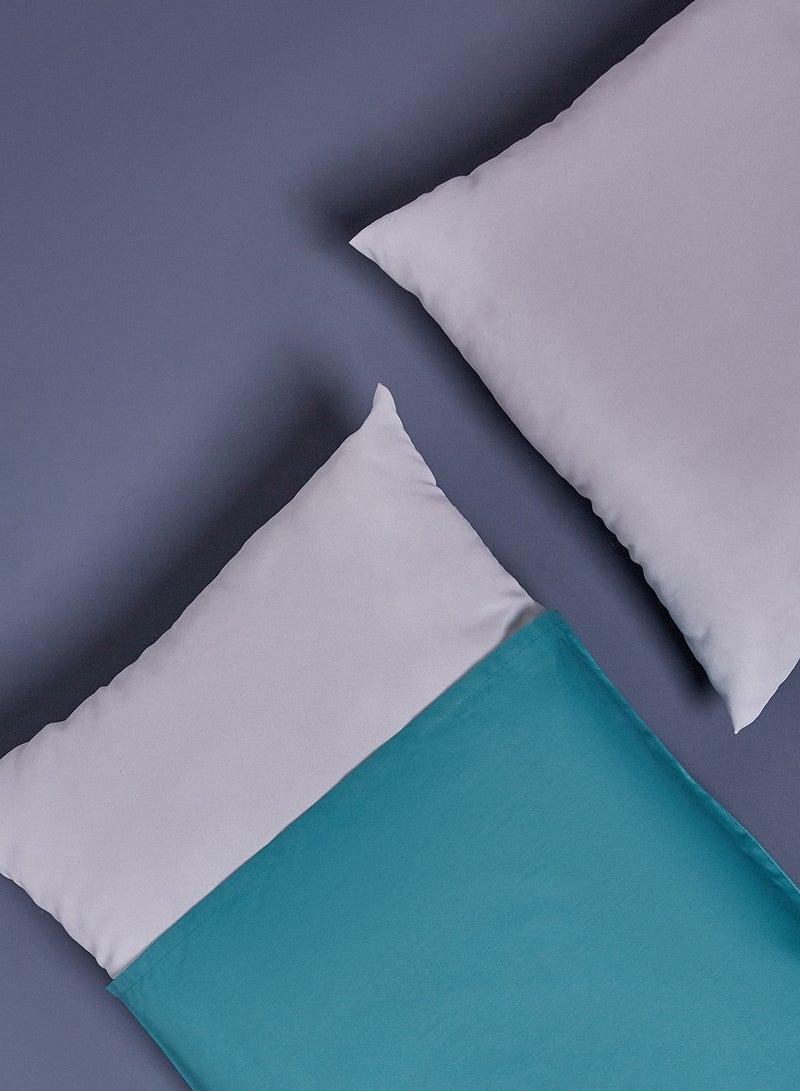2-Piece Premium Quality Long Lasting Luxurious Ultra Soft Touch Pillow 45x70cm White2 Standard Size