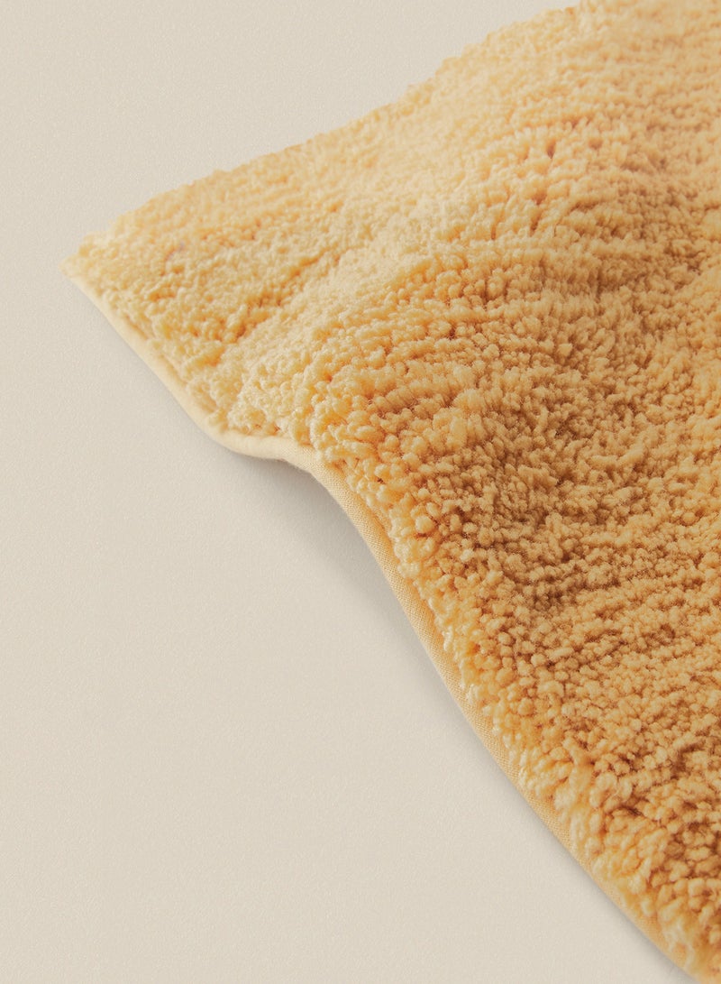 Noon East - Bath Mat - 100% Polyester 1500 GSM - Urban Living Charisma Bathroom Mat - Hot Melt Backing - Soft And Cushion Gold 50 x 80cm - Image 1