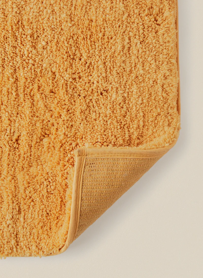 Noon East Bath Mat - 100% Polyester 1500 GSM - Urban Living Charisma Bathroom Mat - Hot Melt Backing - Soft And Cushion Gold 50 x 80cm