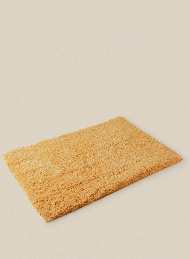 Noon East - Bath Mat - 100% Polyester 1500 GSM - Urban Living Charisma Bathroom Mat - Hot Melt Backing - Soft And Cushion Gold 50 x 80cm - Image 1