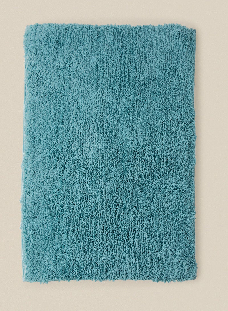 Noon East - Bath Mat - 100% Polyester 1500 GSM - Urban Living Charisma Bathroom Mat - Hot Melt Backing - Soft And Cushion Pacific Blue 50 x 80cm - Image 1