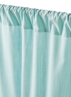 Cotton Rich Home Essential Mietta Slub Textured Curtain Pair Aqua 137 x 240cm - v1646303263/N45397041A_5