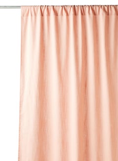 Home Essential Cotton Rich Mietta Slub Textured Curtain Pair Coral 137 x 240cm - v1646303263/N45397043A_3