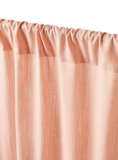 Home Essential Cotton Rich Mietta Slub Textured Curtain Pair Coral 137 x 240cm - v1646303264/N45397043A_5