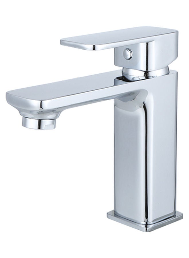 Single Handle Bathroom Faucet Silver 1None - Image 1