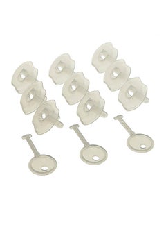 dreambaby 12-Piece Outlet Plugs and Keys Set - Clear  - Image 1