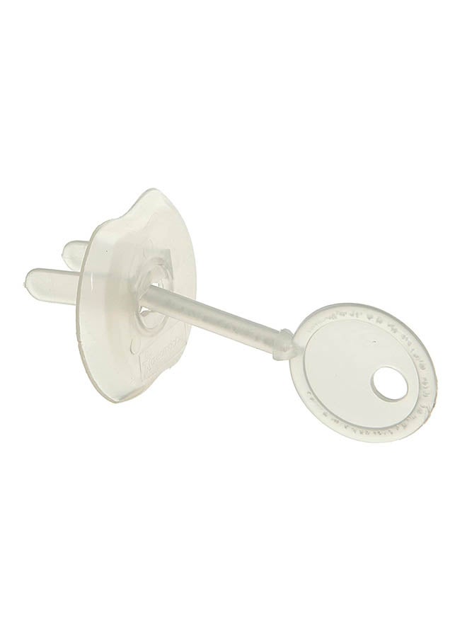 dreambaby - 12-Piece Outlet Plugs and Keys Set - Clear - Image 1